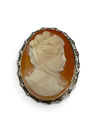 Spilla Mandile 1922 Donna Cammei  in Argento Conchiglia 2MSPCM30.3.26 - 2MSPCM30.3.26